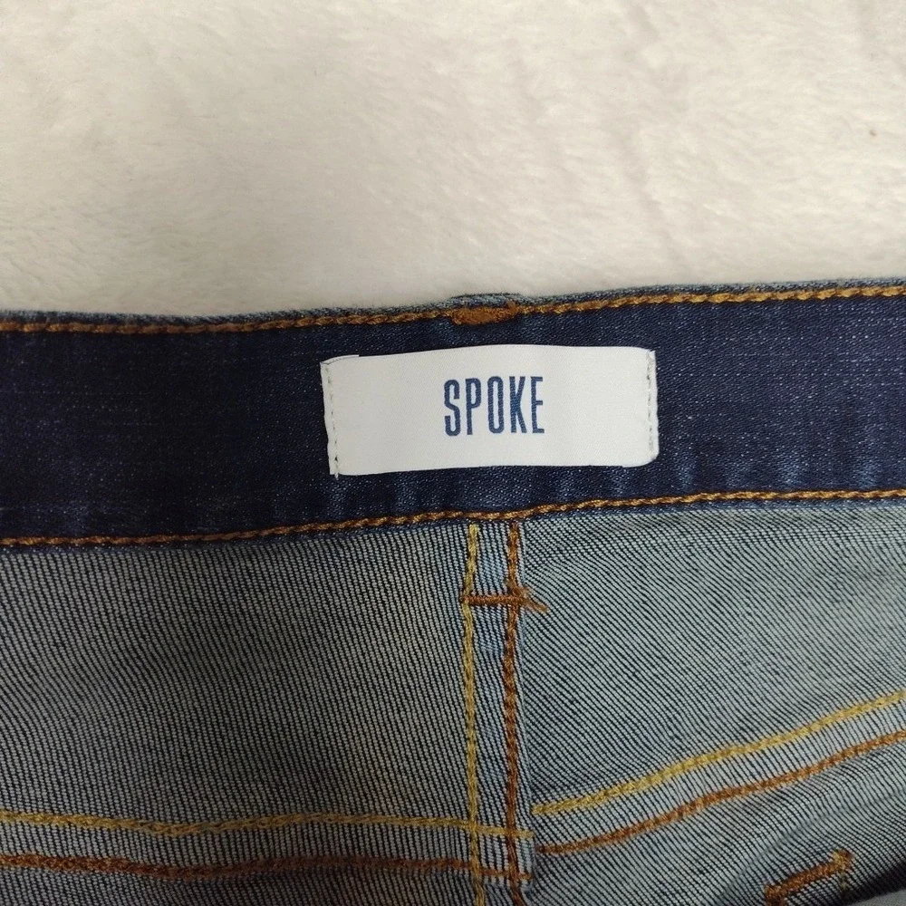 Spoke Jeans‎ Mens 32x30 Blue Build C Straight Medium Wash Denim Spoke Travel